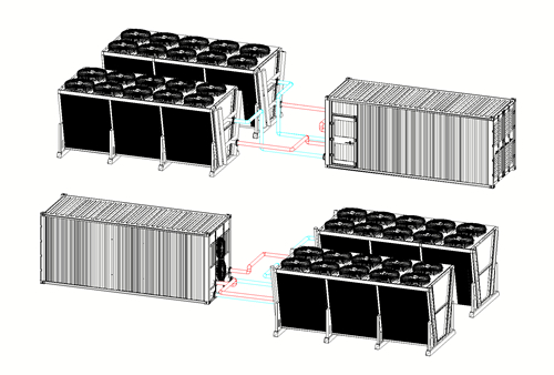 XINK KE Ant water-cooled server 210-seat 20-foot container