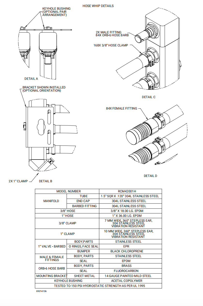 RACKCHILLER RACK MANIFOLD