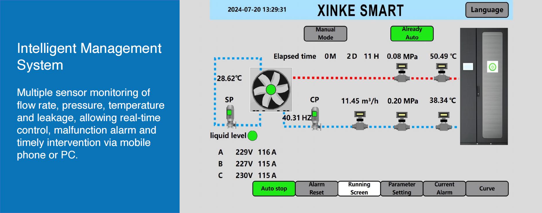 Xinke 160-position Liquid Cooling Container for Whatsminer