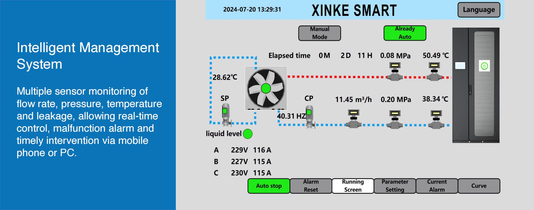 Xinke 20-Position Liquid Cooling Cabinet for Whatsminer