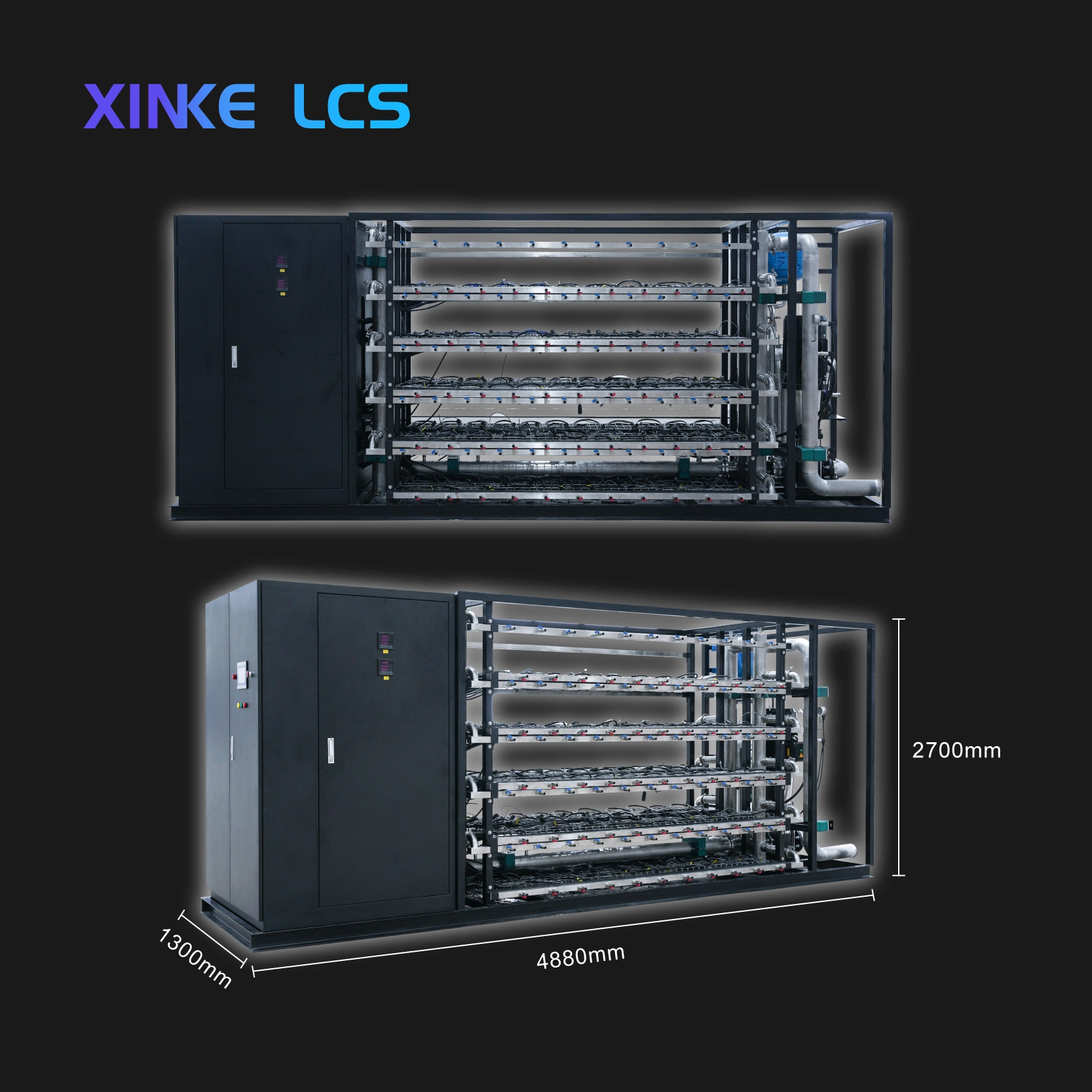 110机位机架_画板 1 副本 38 Antminer Water Cooled Servers 110 POSITION RACK COOLING SOLUTION - Image 1