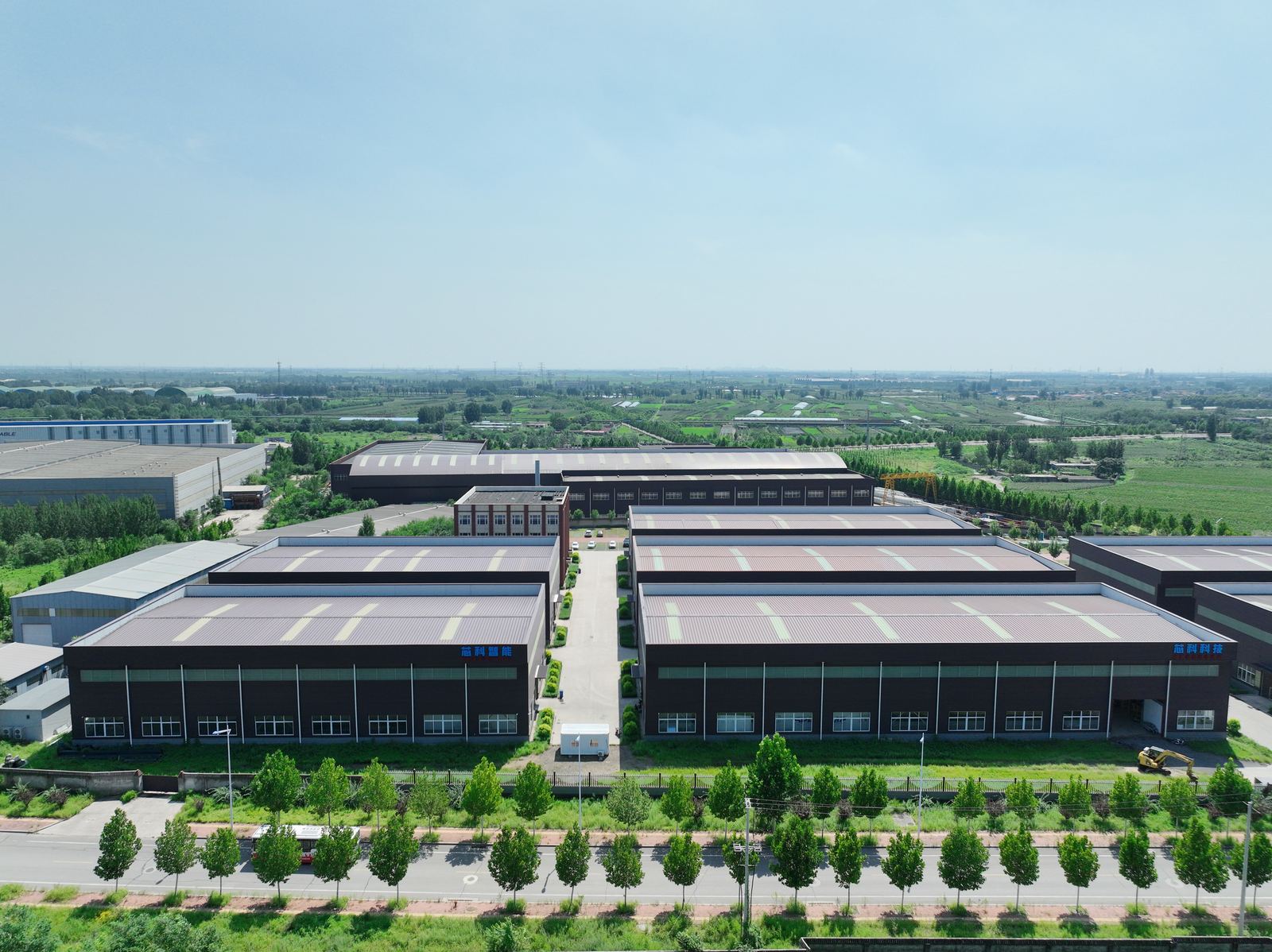 Aerial view of XINKE factory for company profile section