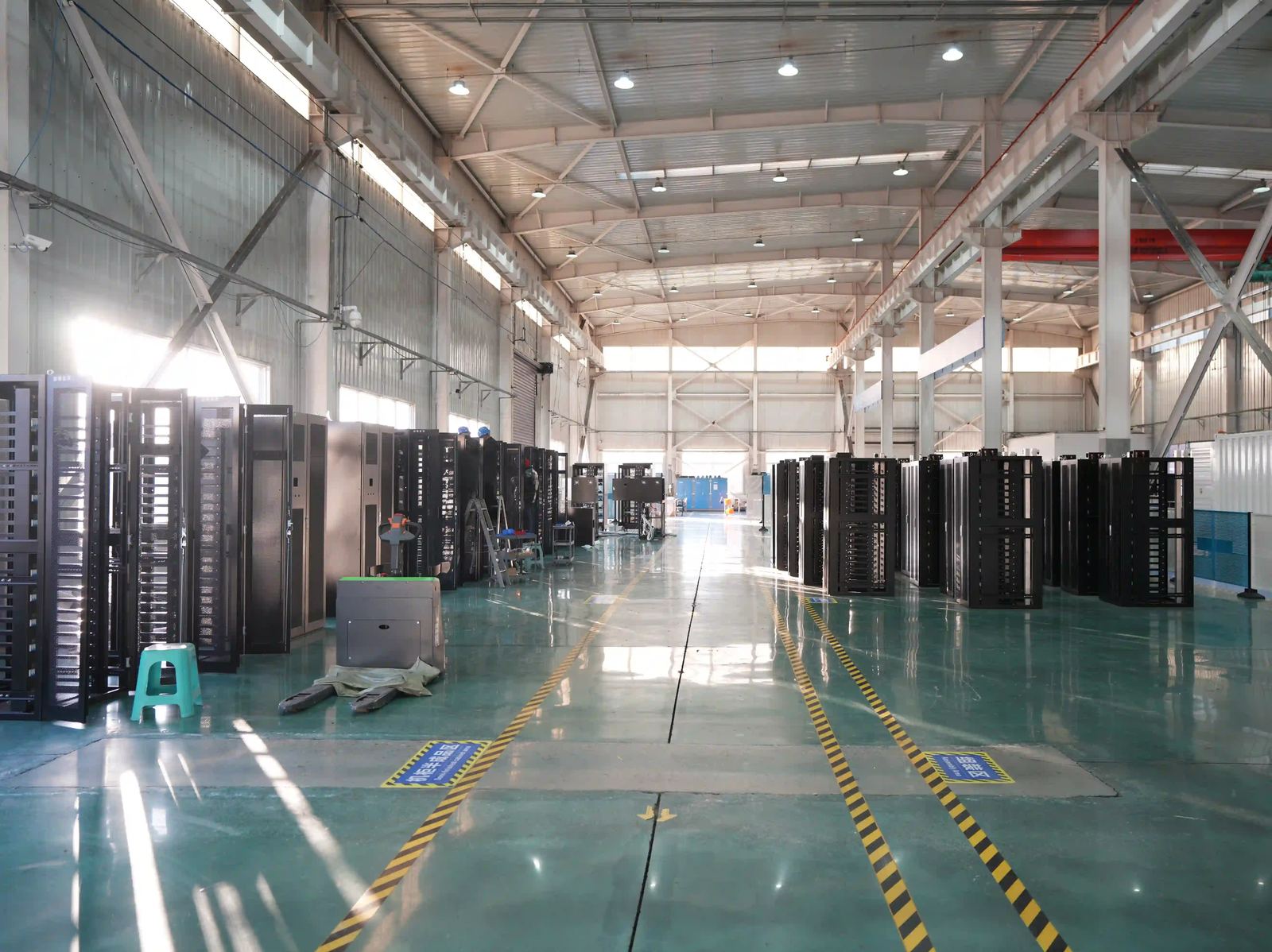 XINKE production workshop overview with organized equipment lines