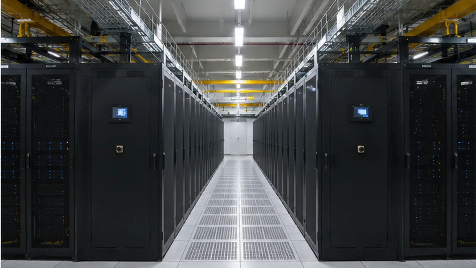 Air-cooled data center server room